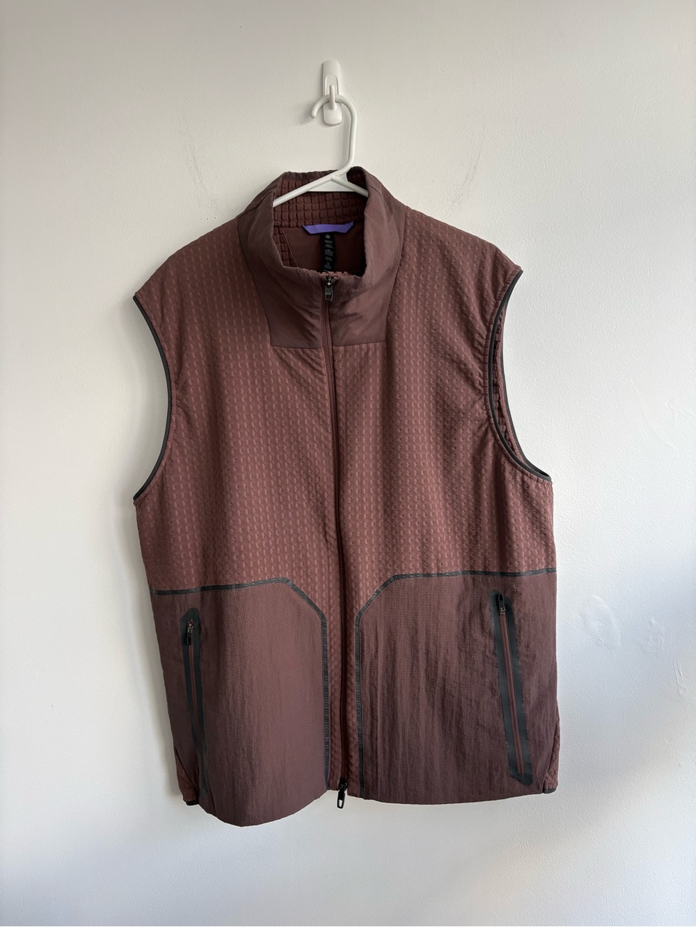 Lululemon Water-Repellent Fleece Hiking Vest in Dark Oxide Sz XL - Picture 3 of 12